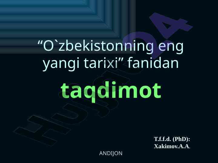 Mustaqillik yillarida o‘zbekistondagi ma’naviy taraqqiyot