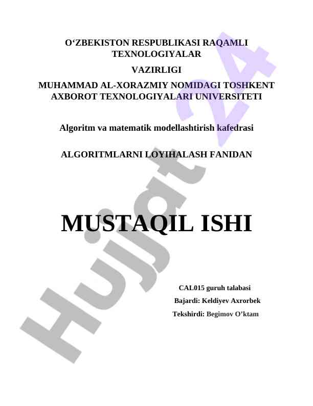 Chiziqli dasturlash masalalari uchun tayanch yechim