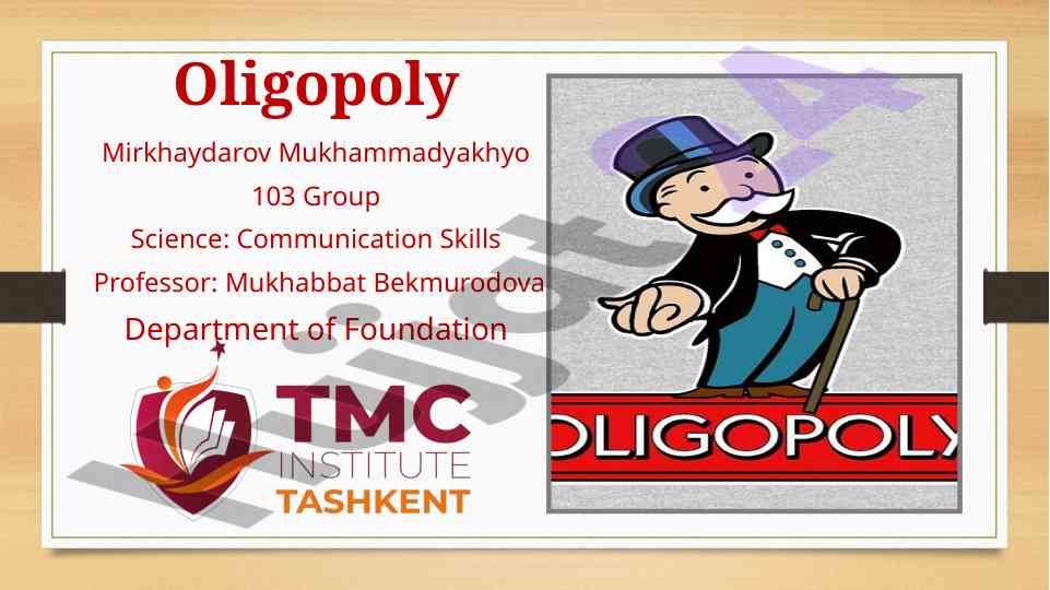Oligopoly market structure and its characteristics