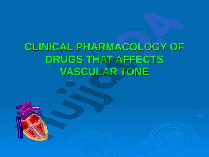 Clinical pharmacology of antihypertensive drugs