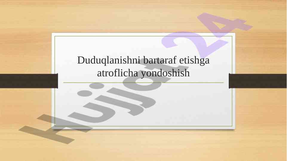 Duduqlanishni bartaraf etishga yondashish usullari