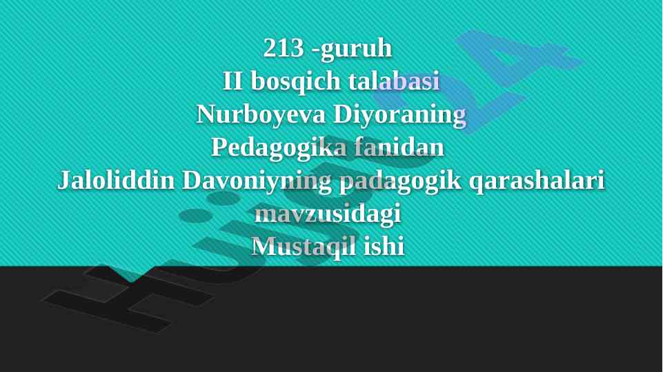 Jaloliddin davoniyning pedagogik qarashalari