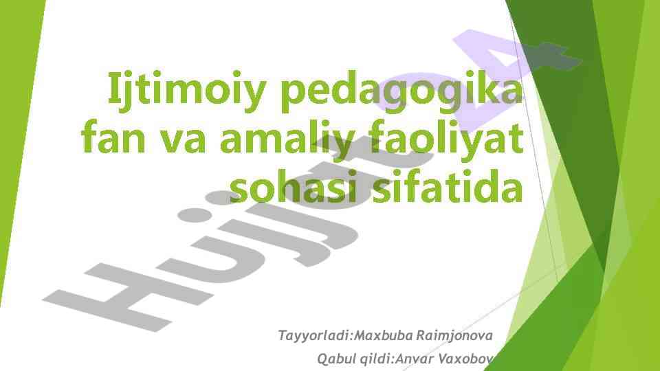 Pedagogik psixologiya asoslari va adabiyotlar