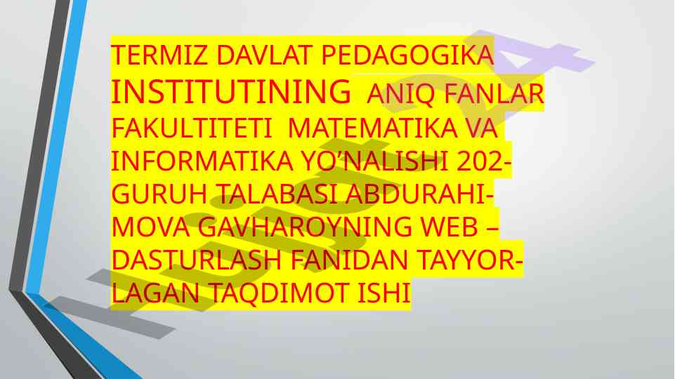 Php tarixi va uning imkoniyatlari