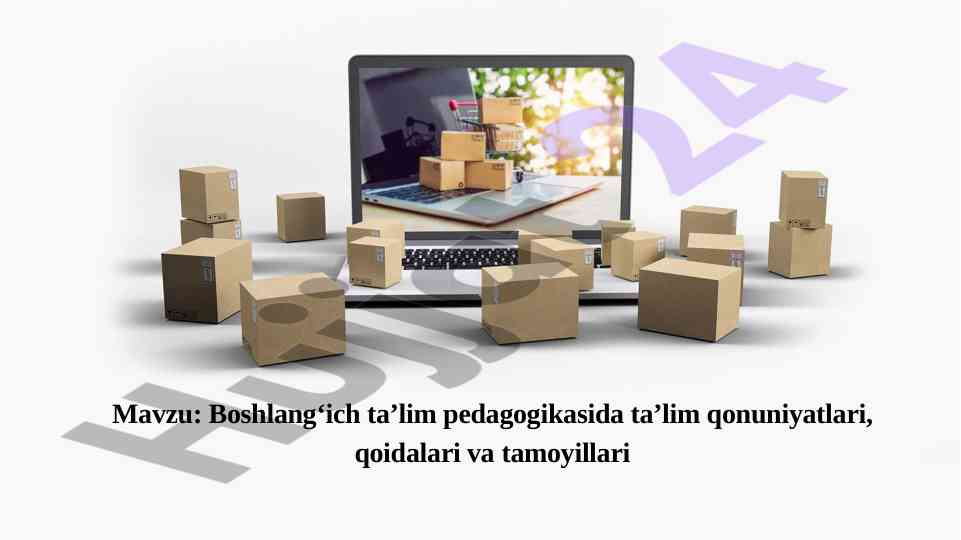 Boshlang‘ich ta’lim pedagogikasida ta’lim qonuniyatlari