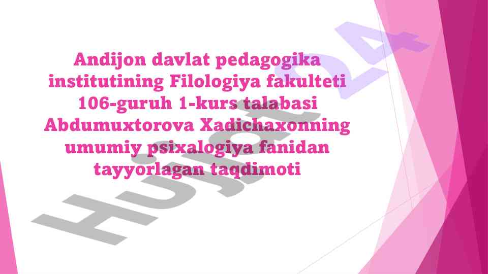 Yosh va pedagogik-psixologiya fanining muammolari