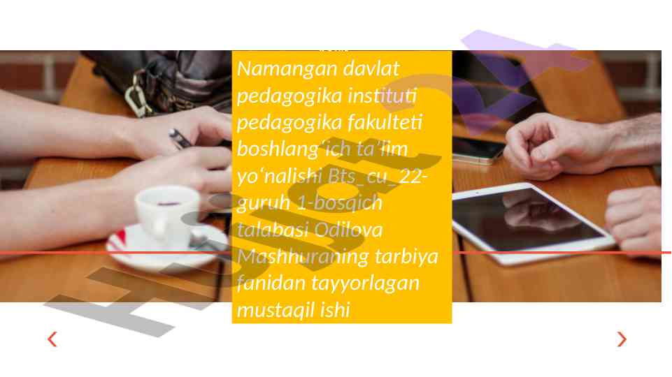Business report template for data analysis
