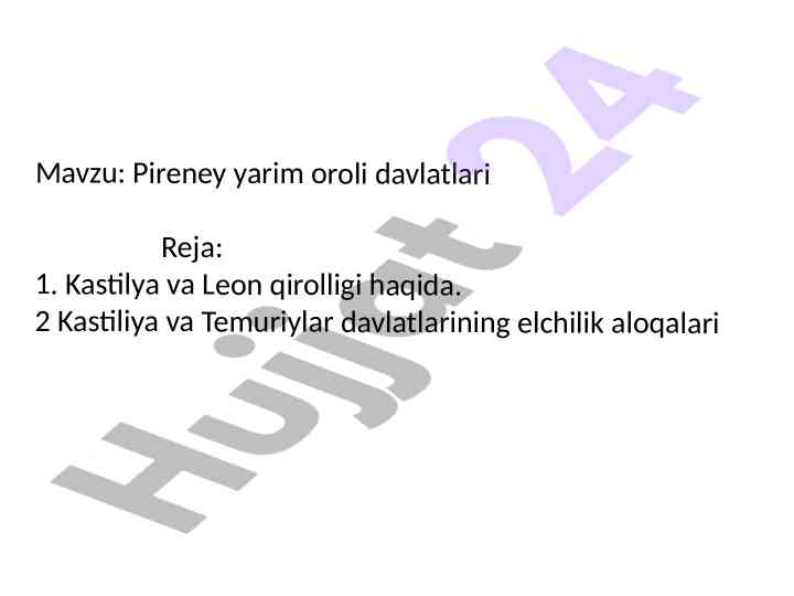 Pireney yarim orol davlatlari tahlili