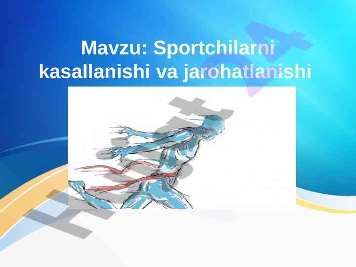 Sportchilarni kasallanishi va jarohatlanishi tahlili
