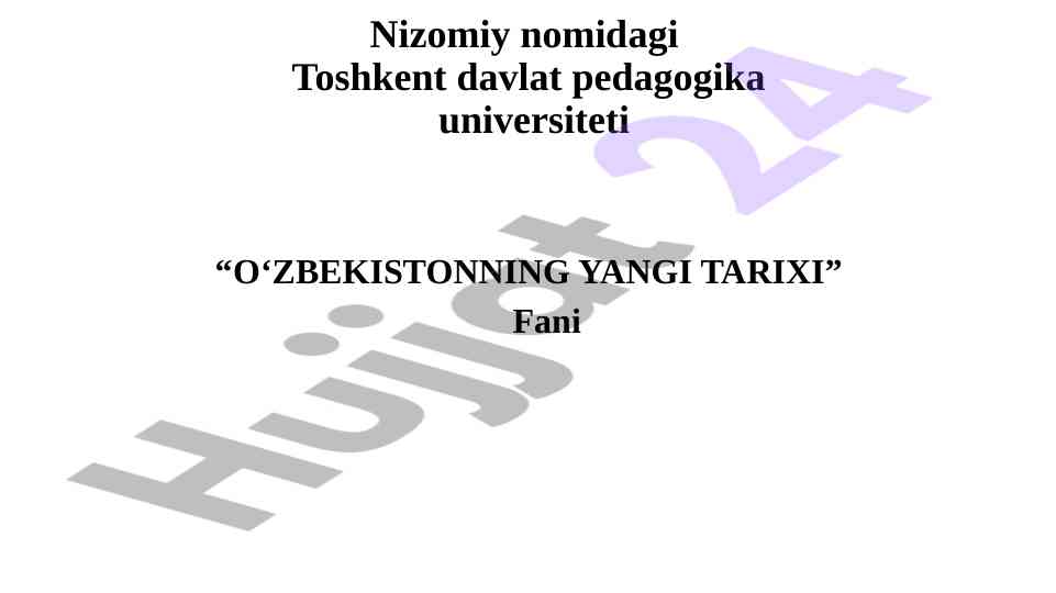 O'zbekistonning tanlangan mustaqil rivojlanish yo'li