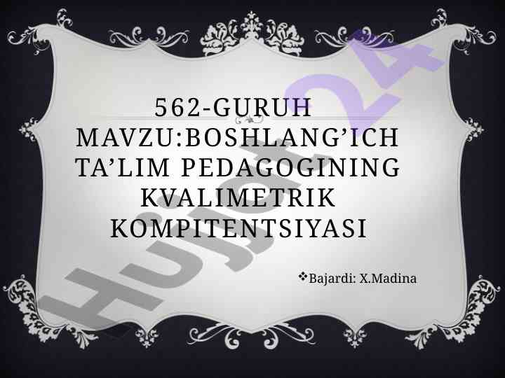 Kvalimetrik kompitentsiya va ta’lim tizimi
