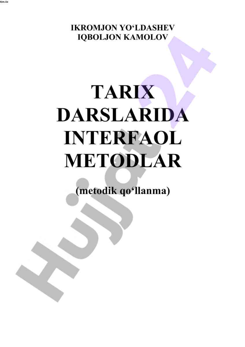 Aim.uz platformasining o‘quv materiallari
