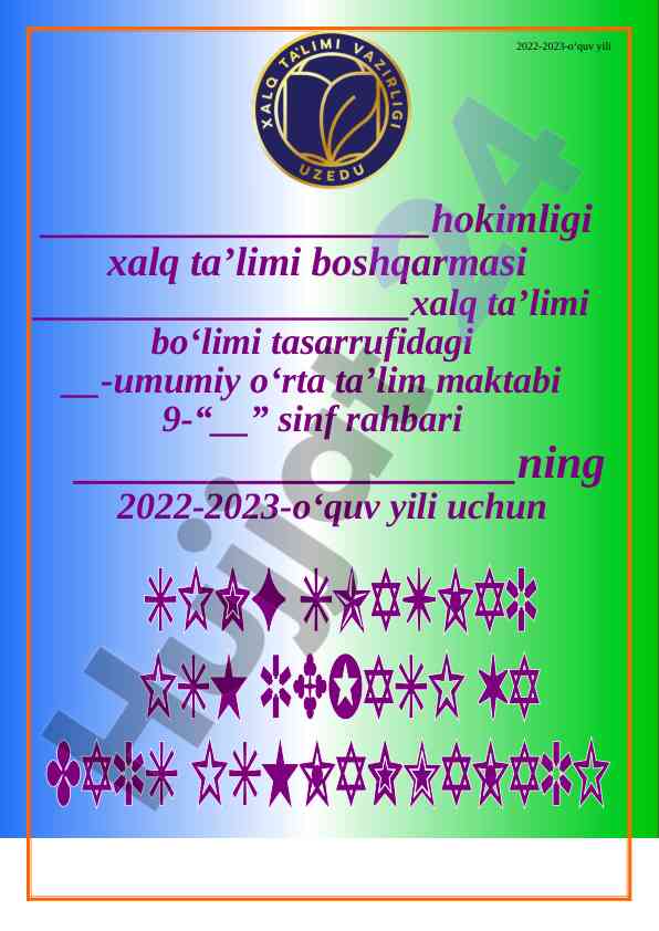 Ta’lim tizimida sinf rahbarligining ahammiyati