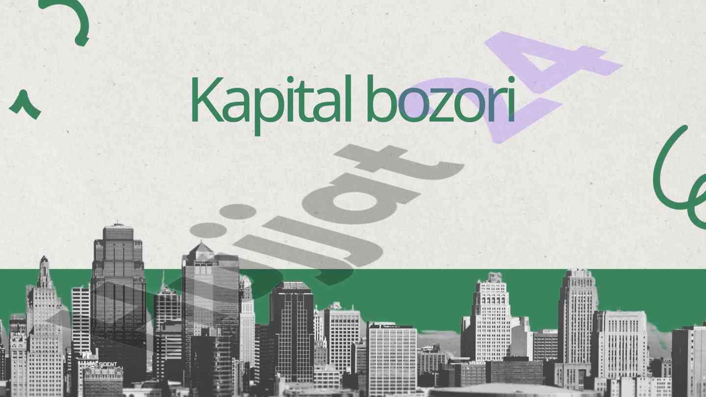 Kapital turlari va diskonlash haqida ma'lumotlar