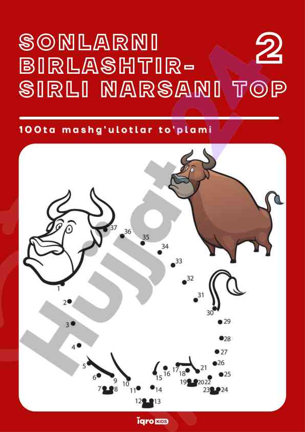 Sonlarni birlashtir sirli narsani top kitobi