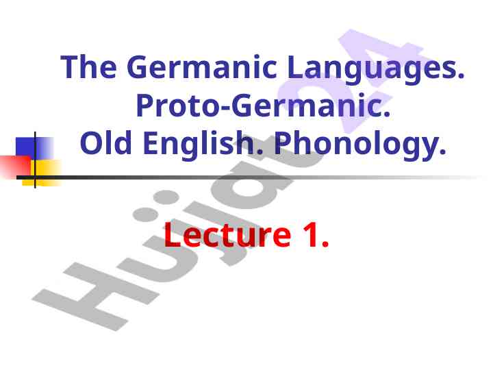Principal features of germanic languages overview