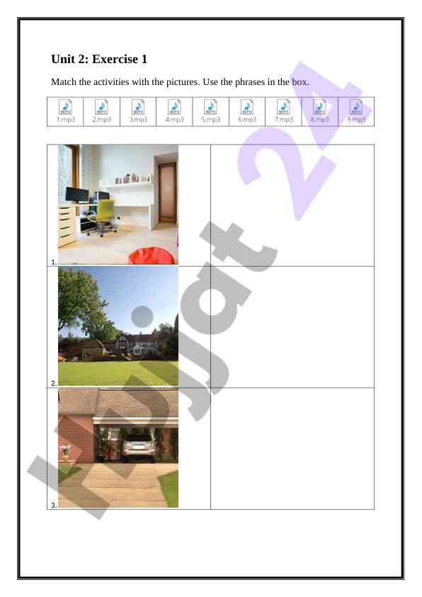 House description listening exercises
