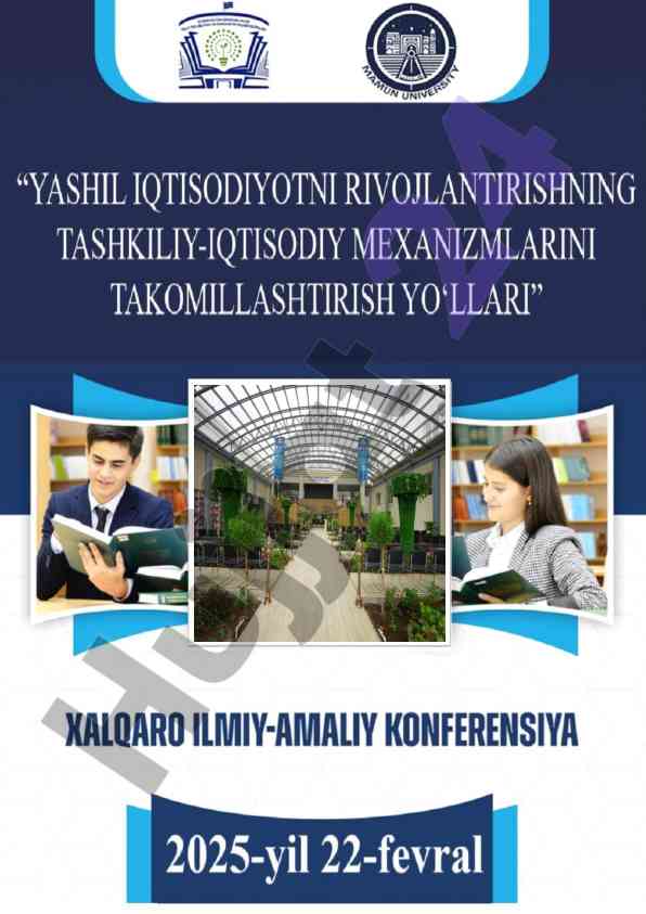Yashil iqtisodiyotni rivojlantirish mavzusidagi anjuman