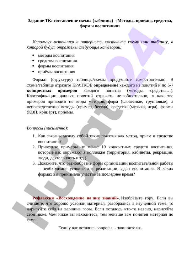 Metodlar, qabul qilishlar va vositalar tafsilotlari
