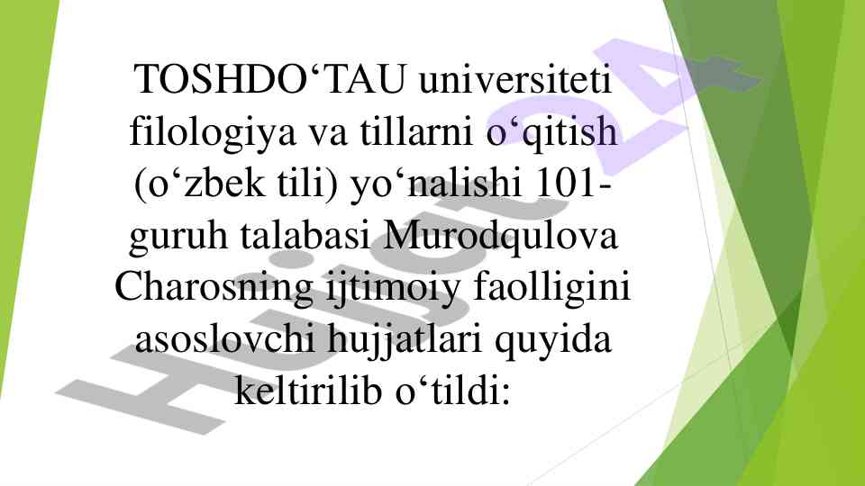 Ijtimoiy faollikni asoslashi hujjatlari