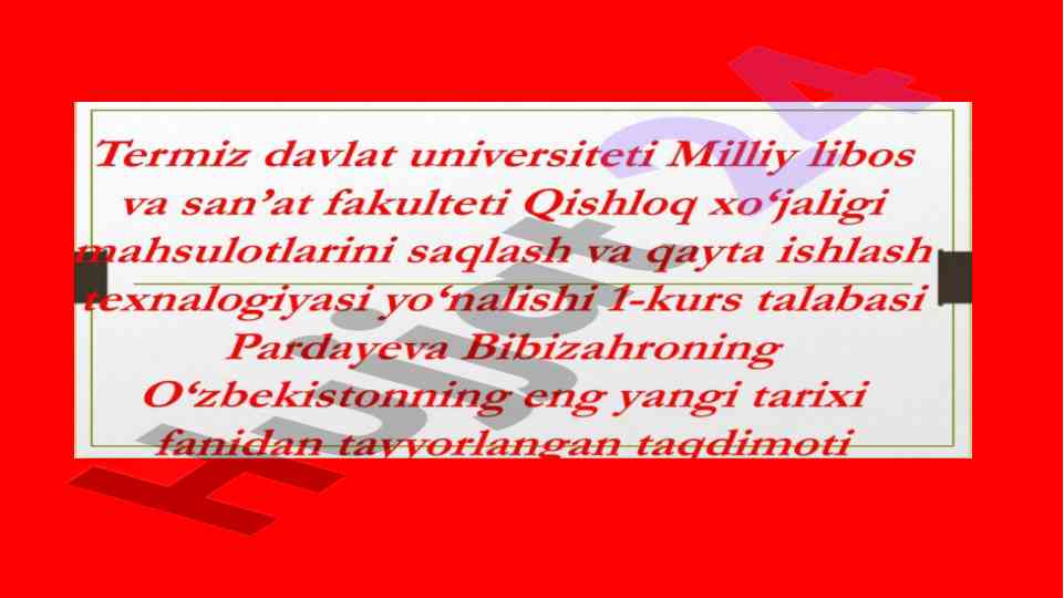Sovet davlatining tanazzulga yuz tutishi