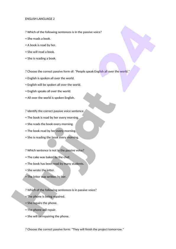 Understanding passive voice in english grammar