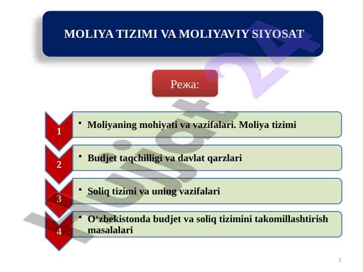 Moliyaning mohiyati va vazifalari tahlili