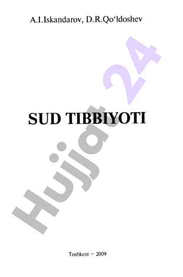 Sud tibbiyoti faniga doir ma'lumotlar