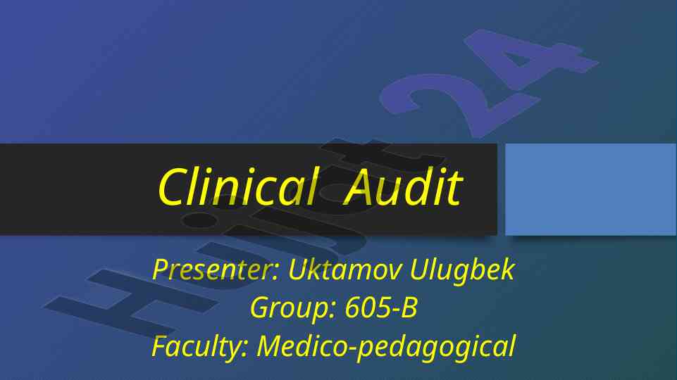 Heart condition clinical audit overview