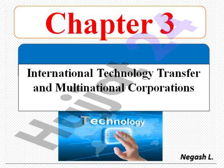 Understanding technology transfer processes and strategies