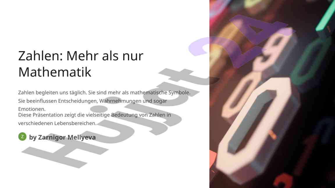 Die macht der zahlen in verschiedenen lebensbereichen