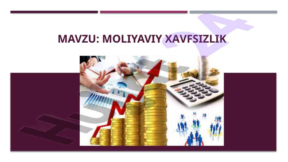 Moliyaviy xavfsizlik tushunchasi va ko‘rsatkichlari