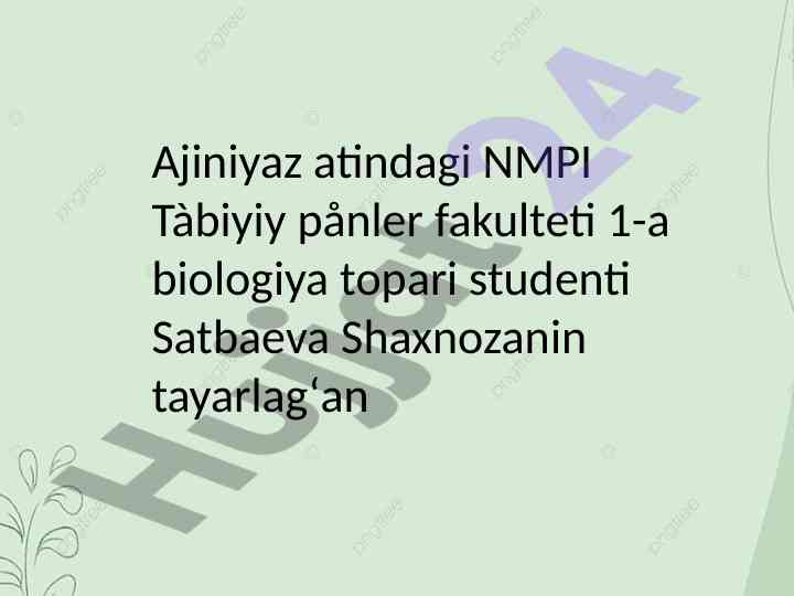 Joqari dàrejeli ósimliklerdin kelip shigiwi evolyutsiyasi