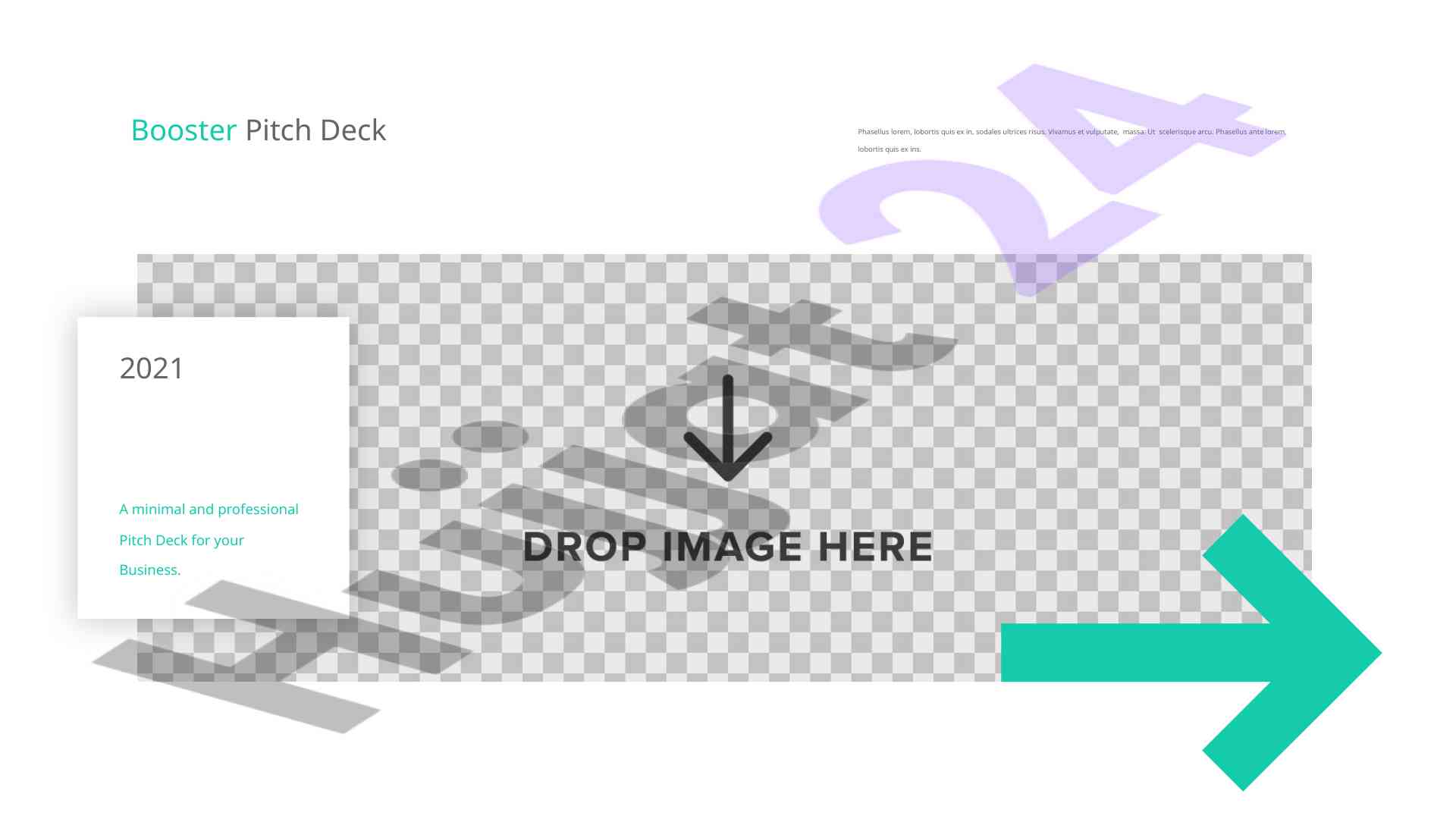 Professional pitch deck for business