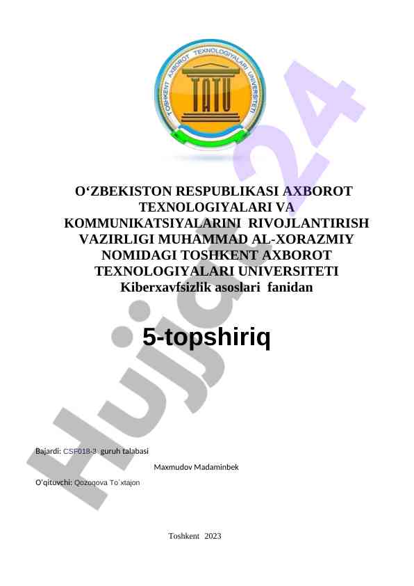 Antivirus dasturini o‘rnatish va sozlash