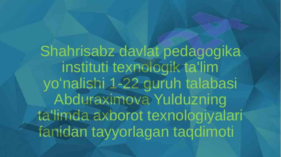 Kompyuter tarmoqlari asosiy tushunchalari va turlari