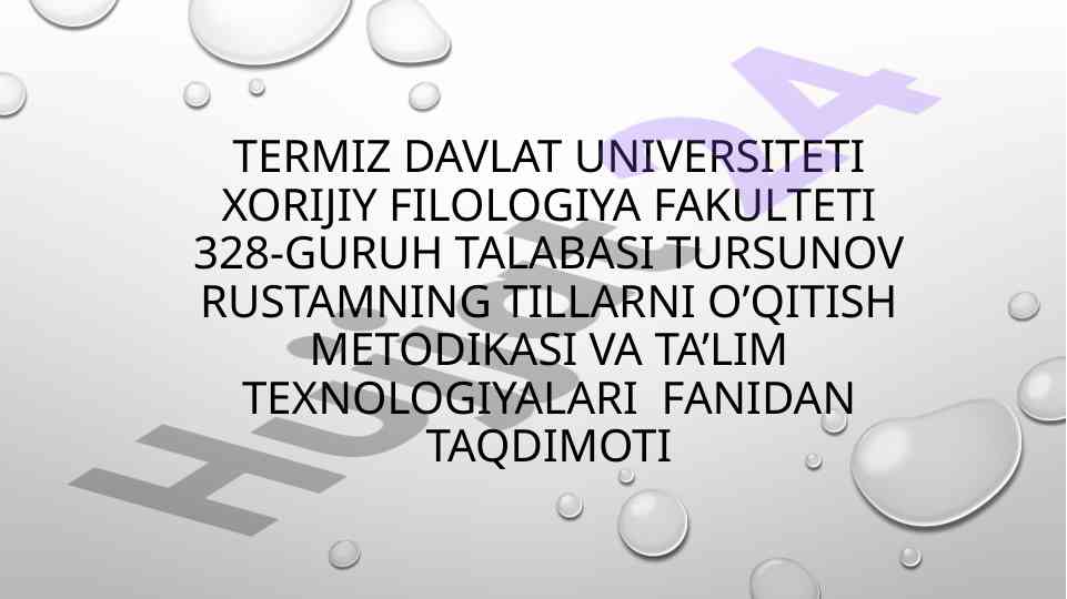 Characteristics of foreign language teaching methods