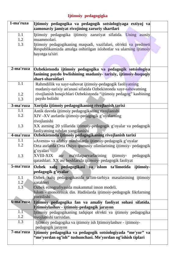 Ijtimoiy pedagogikada innovatsion yondashuvlar