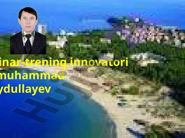 Shaxsini top pantomimika usuli seminar-trening