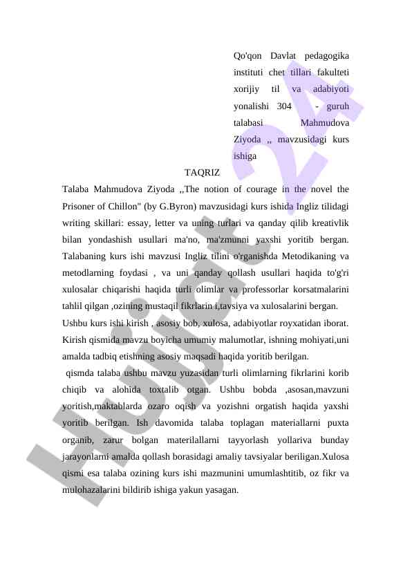 Ingliz Tilini O'rganishda Metodika Va Usullar