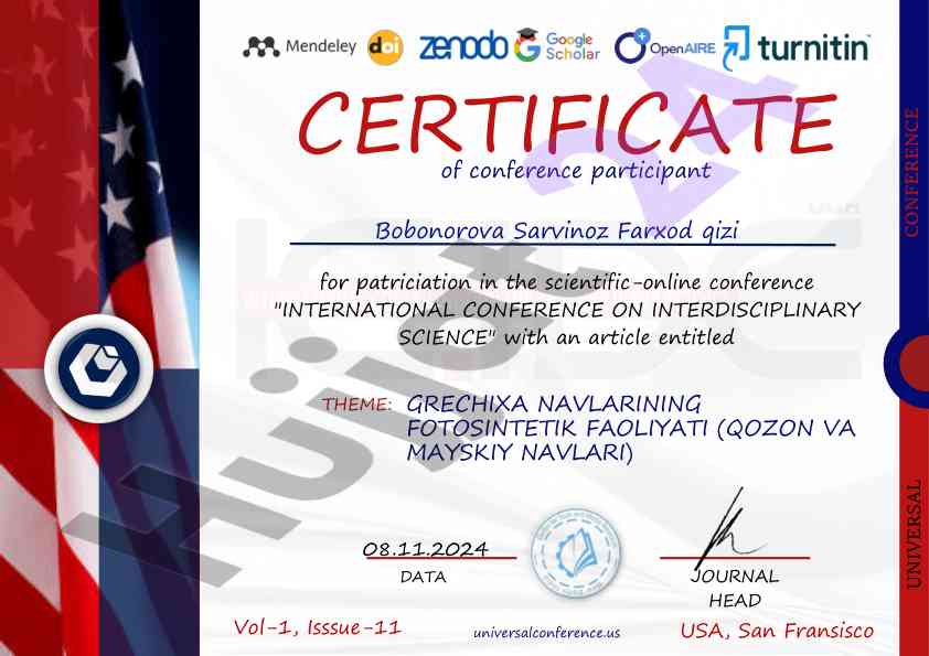 International conference on interdisciplinary science
