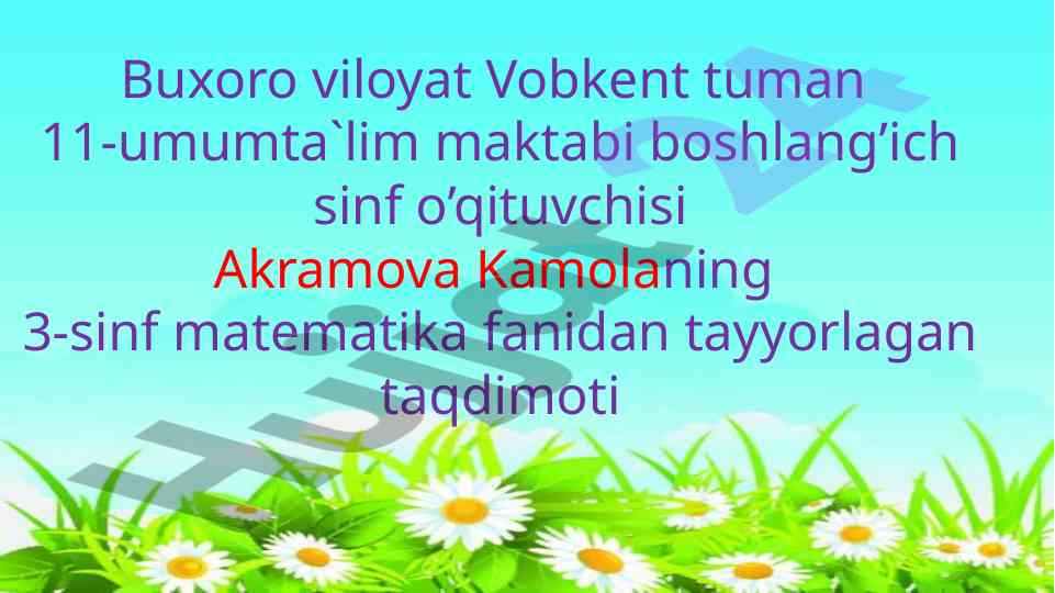 Perpendikular to‘g‘ri chiziqlar taqdimoti
