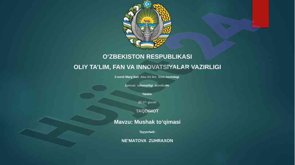 Mushak to‘qimasi