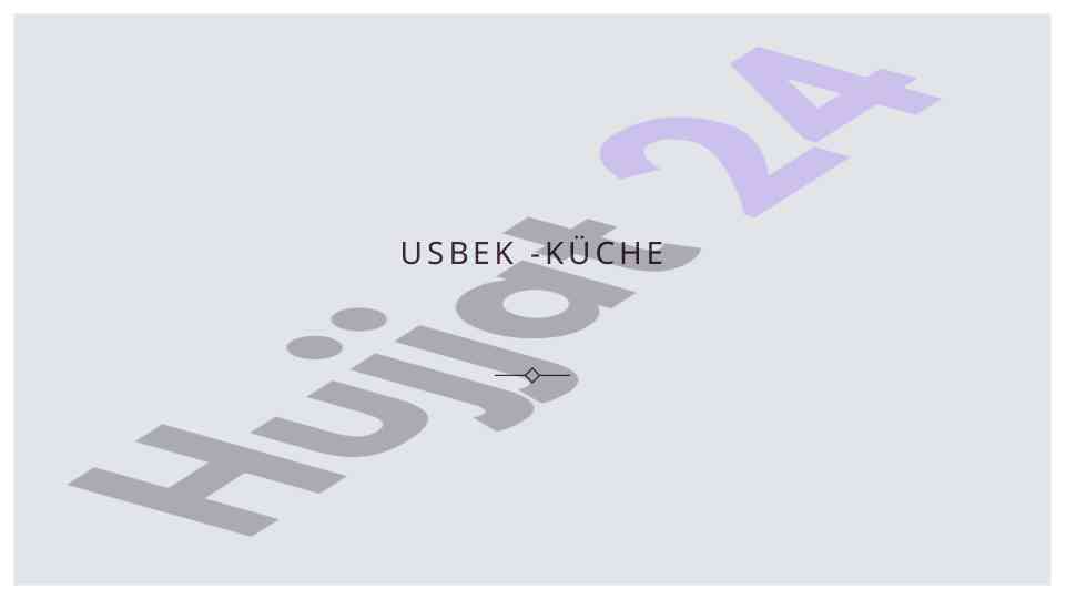 Einführung in die usbek küche und ihre hauptzutaten