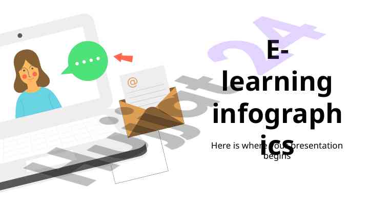E-learning infographics overview of solar system planets