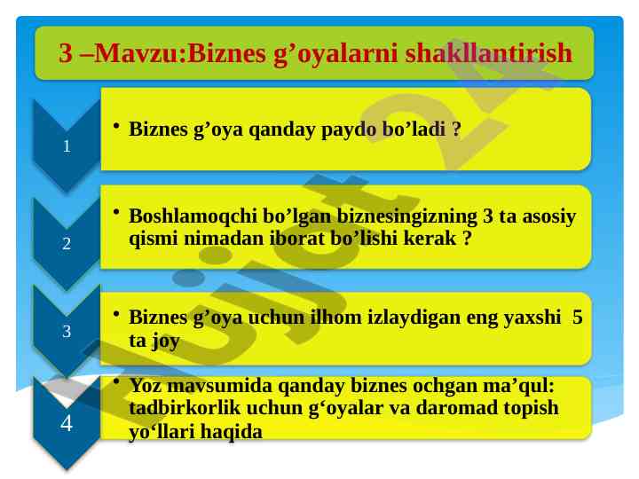 Biznes g'oya topish bo'yicha mijoz tahlili