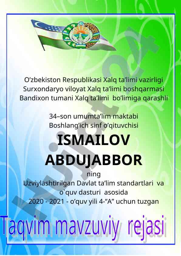 O'zini kamol toptira olmagan insonning taqdimoti