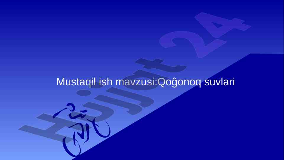 Homila oldi suvlari va ularning ahamiyati