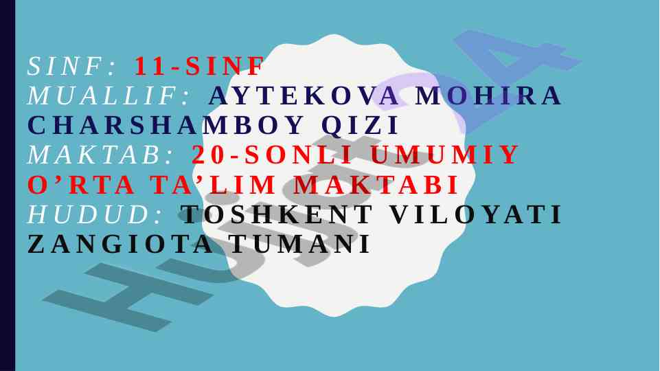 Biosferaning tarkibi va tirik moddalar tasnifi