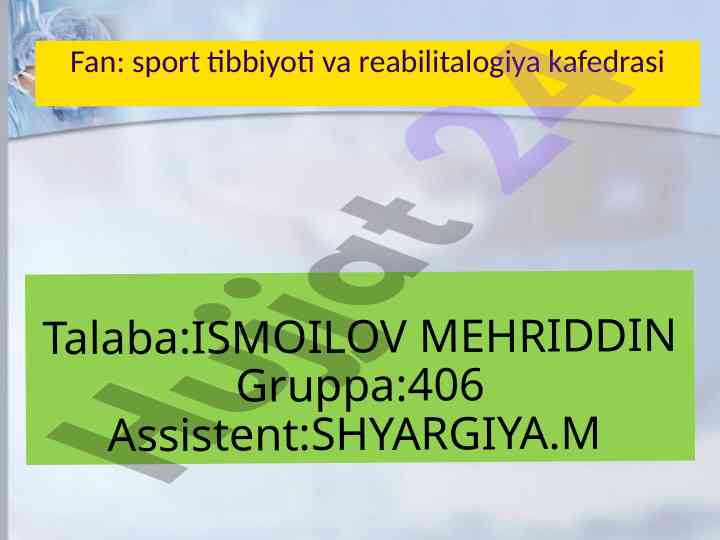 Somatotip turlari va erta sport saralash